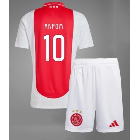 Ajax Chuba Akpom #10 Hemmakläder Barn 2024-25 Kortärmad (+ Korta byxor)